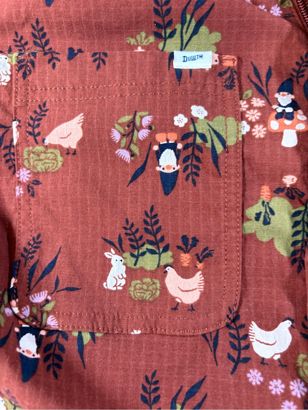 Duluth Trading Co Heirloom Gardening Short Coveralls Romper Size Large Like New - Picture 3 of 3